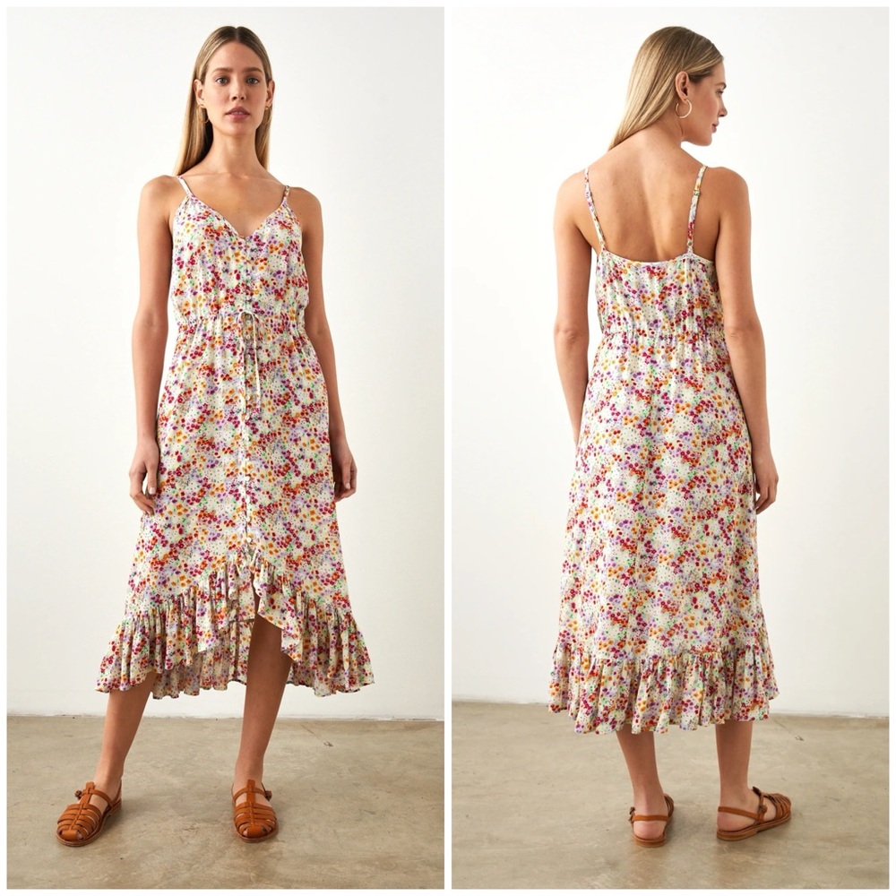 Rails Frida Floral Midi Dress in Fleur Size  L